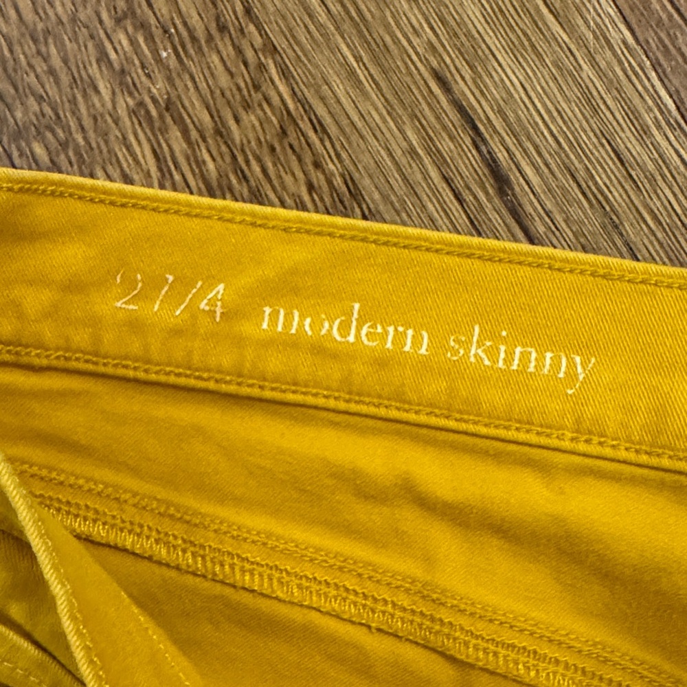 LOFT Mustard Yellow Women's Chinos - Picture 3 of 4